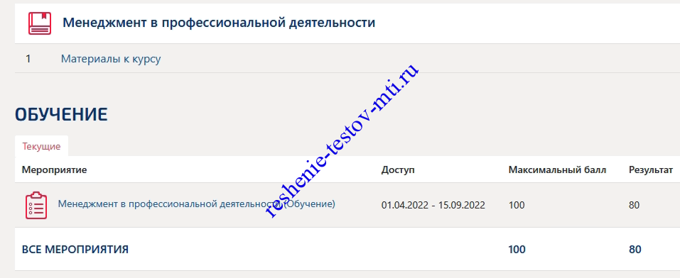 Менеджмент в профессиональной деятельности
